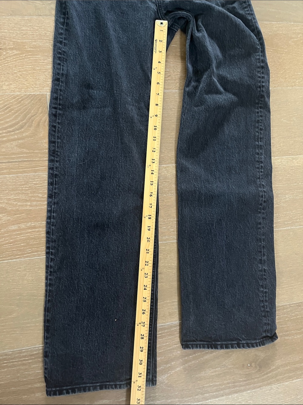 Abercrombie & Fitch 90’s Relaxed High Rise Jeans in Black size 29/8 long - Picture 6 of 8